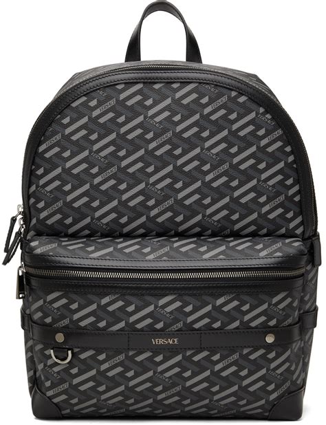 versace grey backpack|Versace backpack gift.